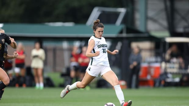 MSU Women's Soccer forward Camryn Evans  (PHOTO:  MSU SID)